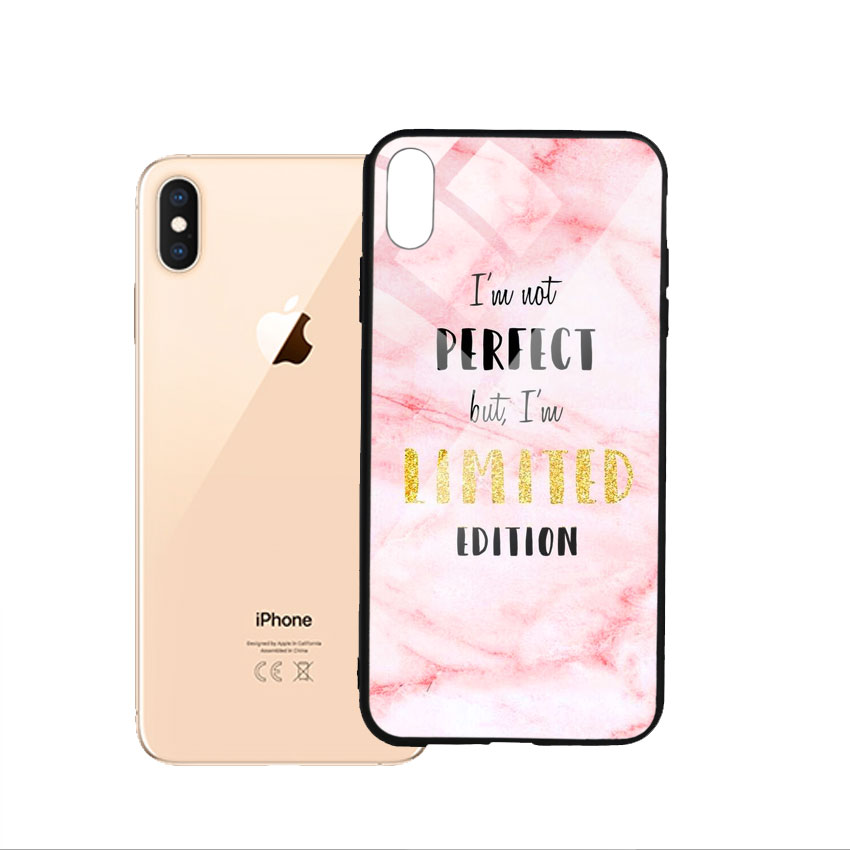 Ốp Lưng Kính Cường Lực cho điện thoại Iphone Xs Max - Quotes 01