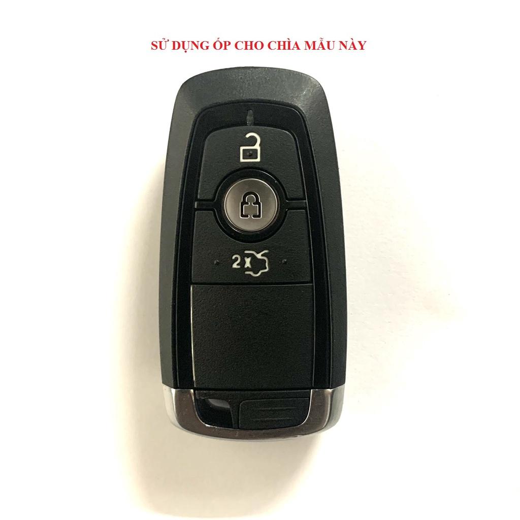 Ốp Bảo Vệ Chìa Khóa Dành Cho Xe Ford Ecosport, Ranger, Everest 2018 - 2021 Hợp Kim Kẽm Cao Cấp