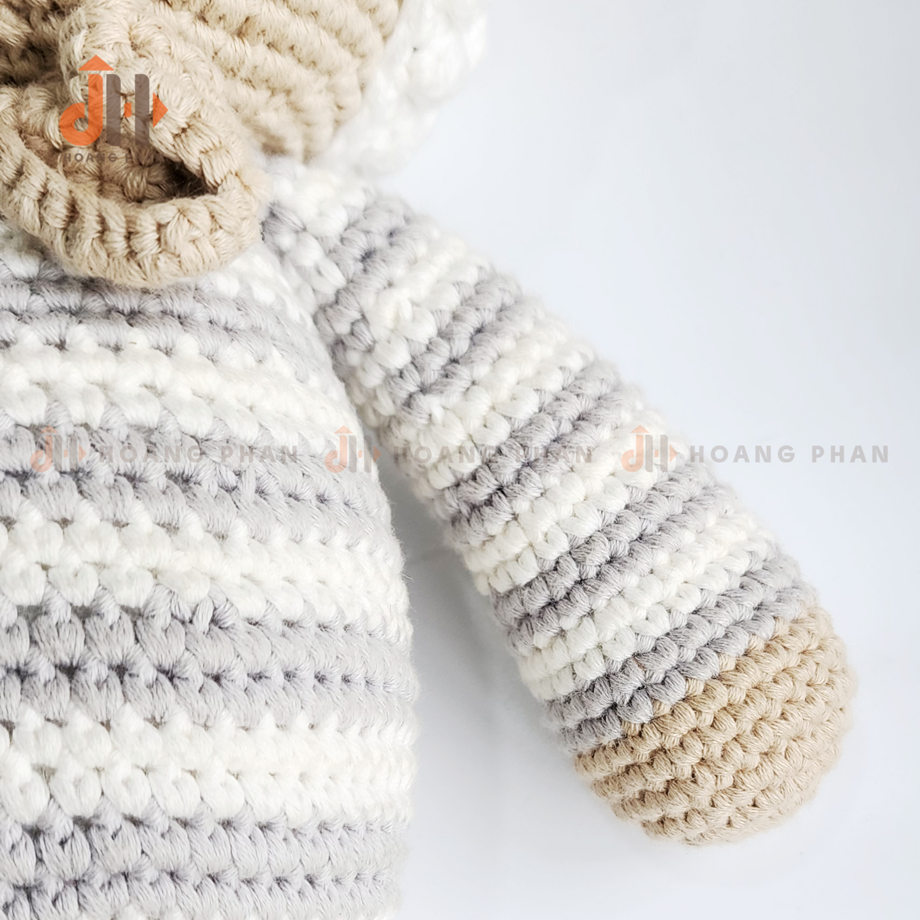 [Thú bông móc len] Gấu Gu Cun Pijama Hồng
