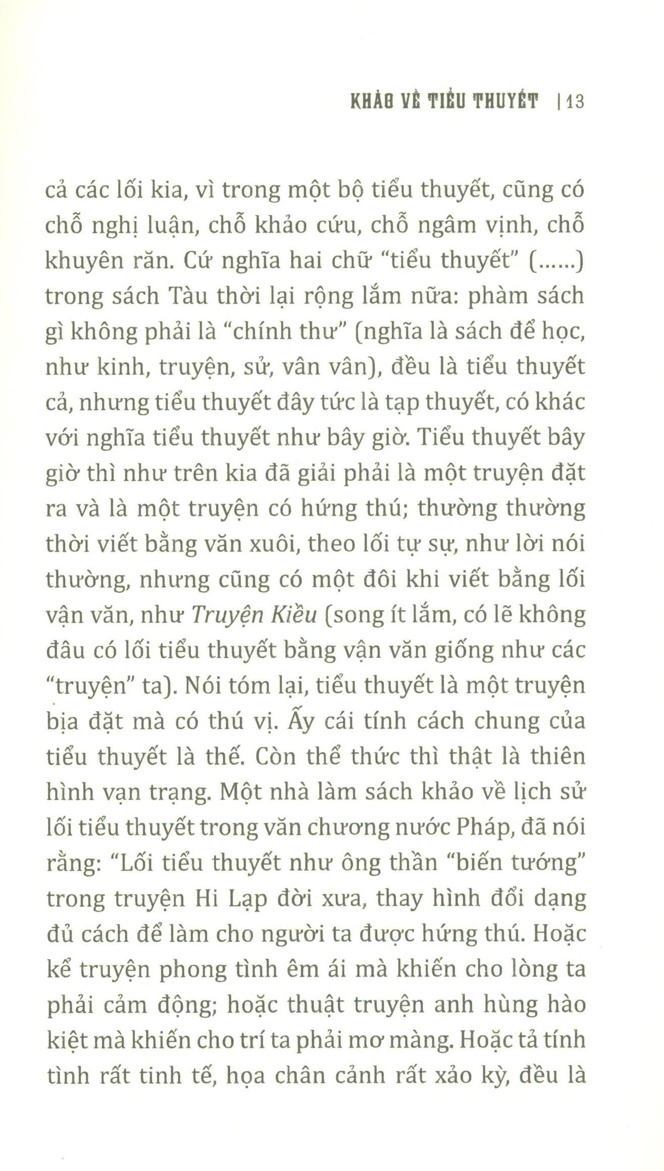 Khảo về tiểu thuyết - Tục ngữ - Ca dao