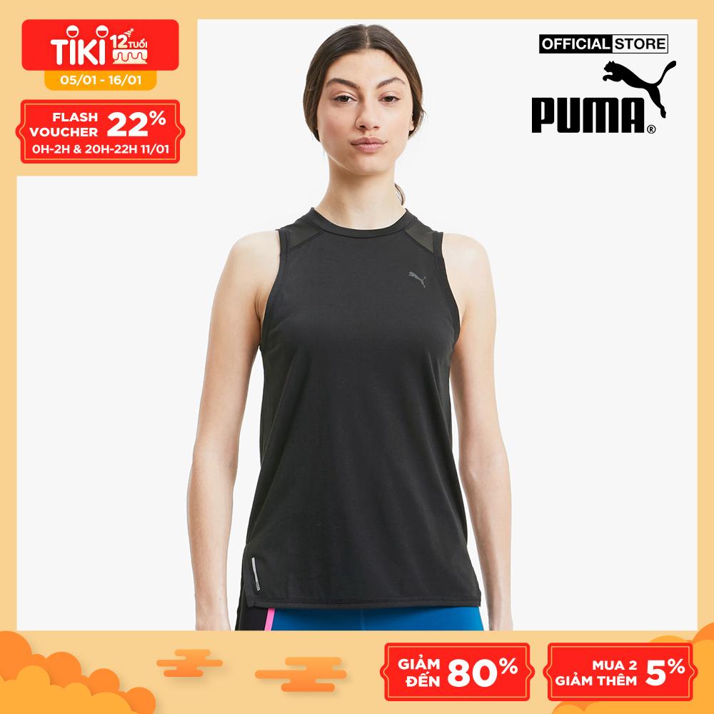 PUMA - Áo thun thể thao nữ sát nách Mesh Panel Training 519485