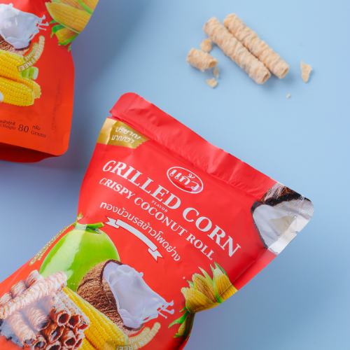 Bánh Kẹo Ăn Vặt Cuộn Dừa Thái Lan Kaew Vị Ngô Dinh Dưỡng