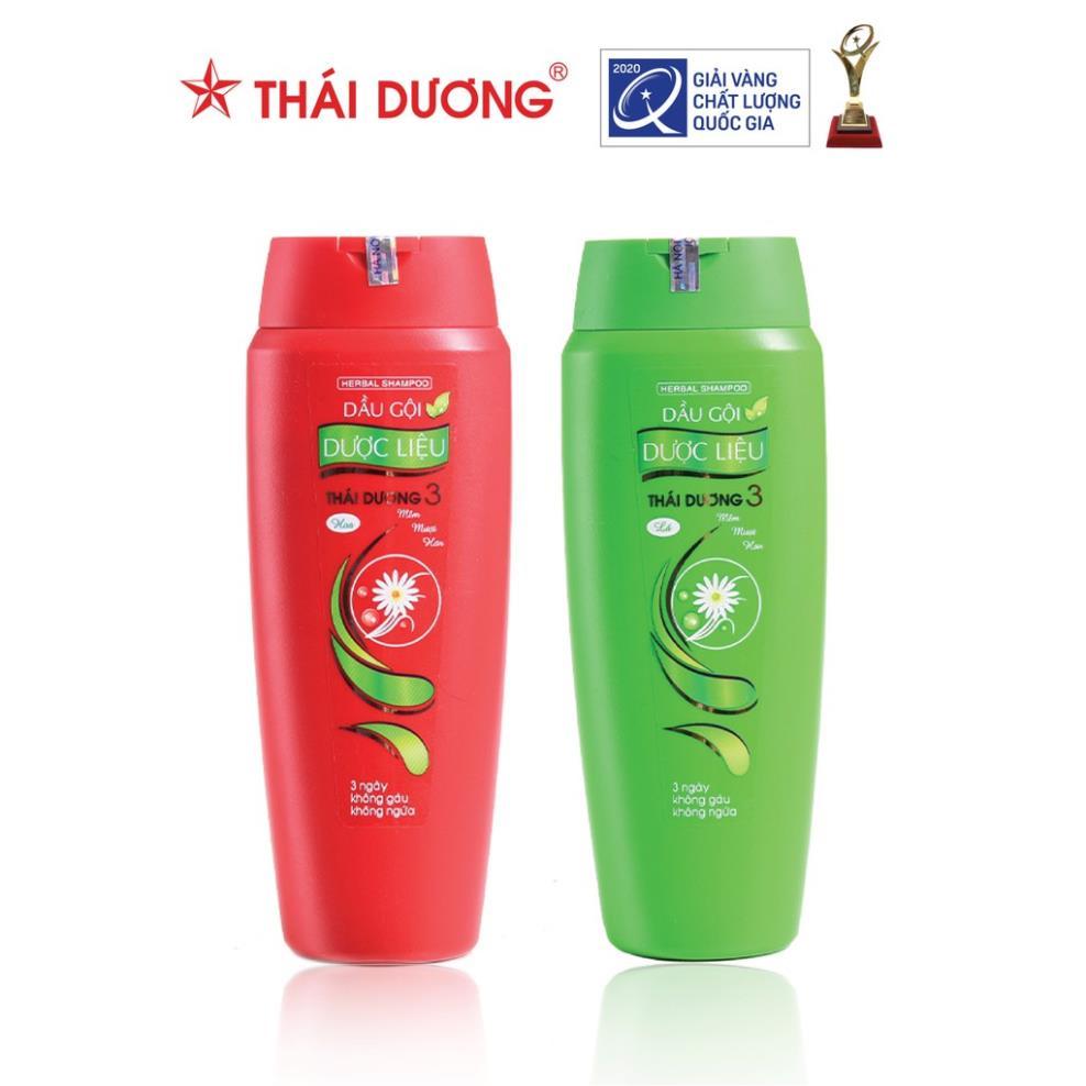 Bộ sản phẩm Dầu gội và dầu xả dược liệu Thái Dương 3 200ml 2022