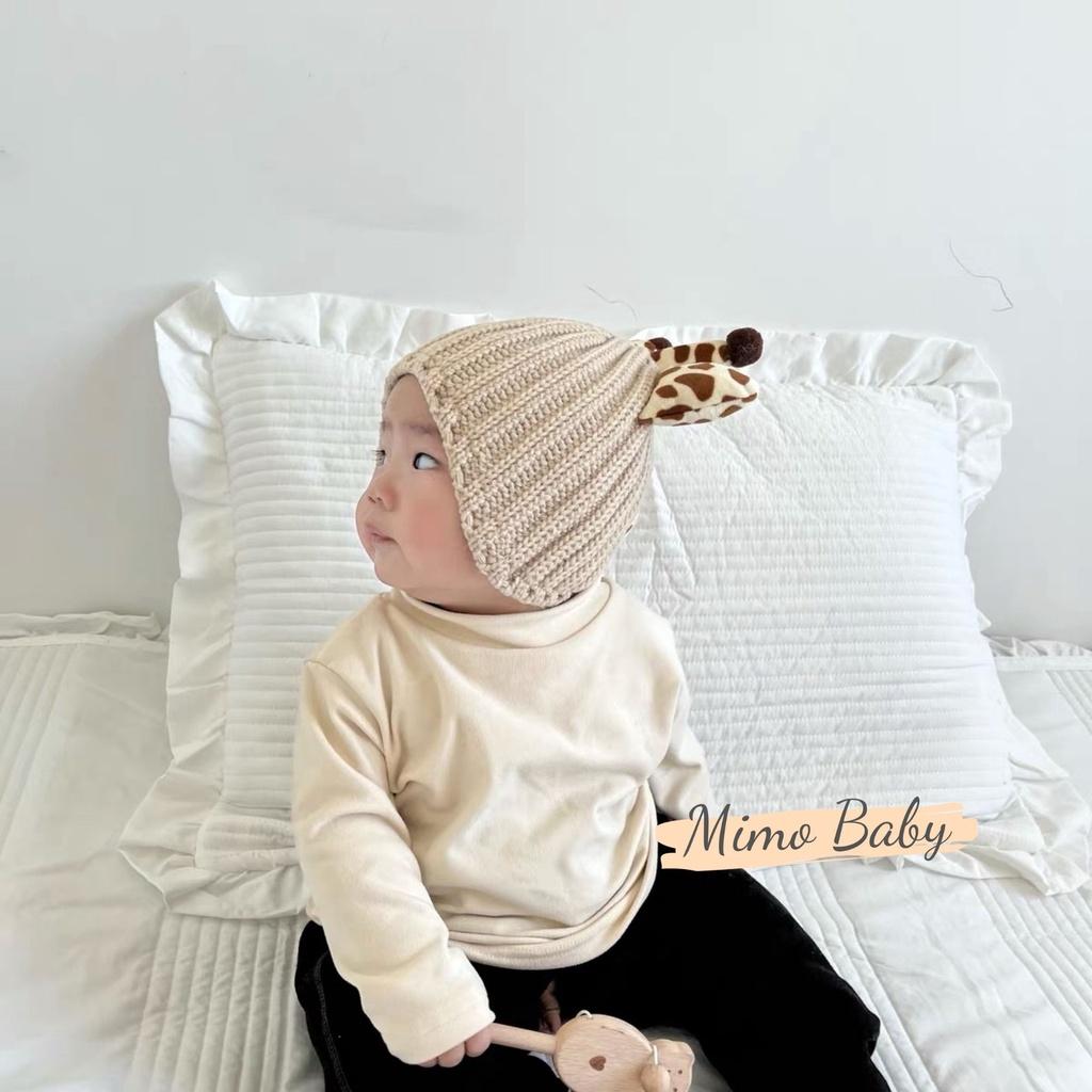 Mũ len cao cấp chiếc đuôi đáng yêu cho bé Mimo Baby ML47