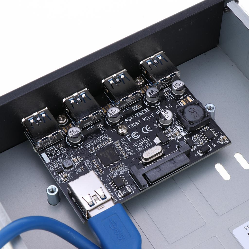 4 Port PCI-e to USB 3.0 HUB PCI Expansion Card for Windows XP/7/8/10