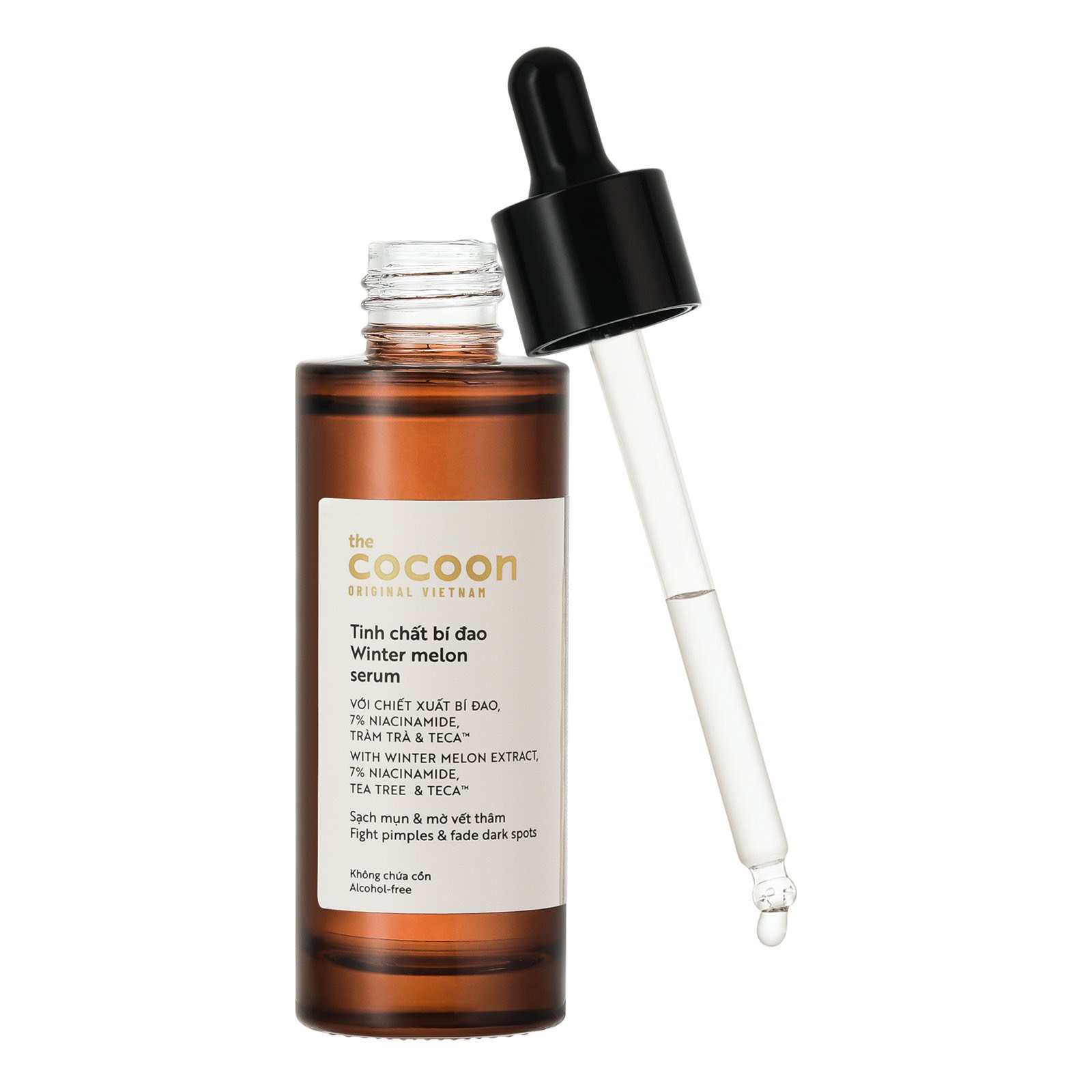 Serum Cocoon Tinh Chất Bí Đao - Cocoon Winter Melon Serum giảm nhờn, sạch mụn và mờ thâm 70ml