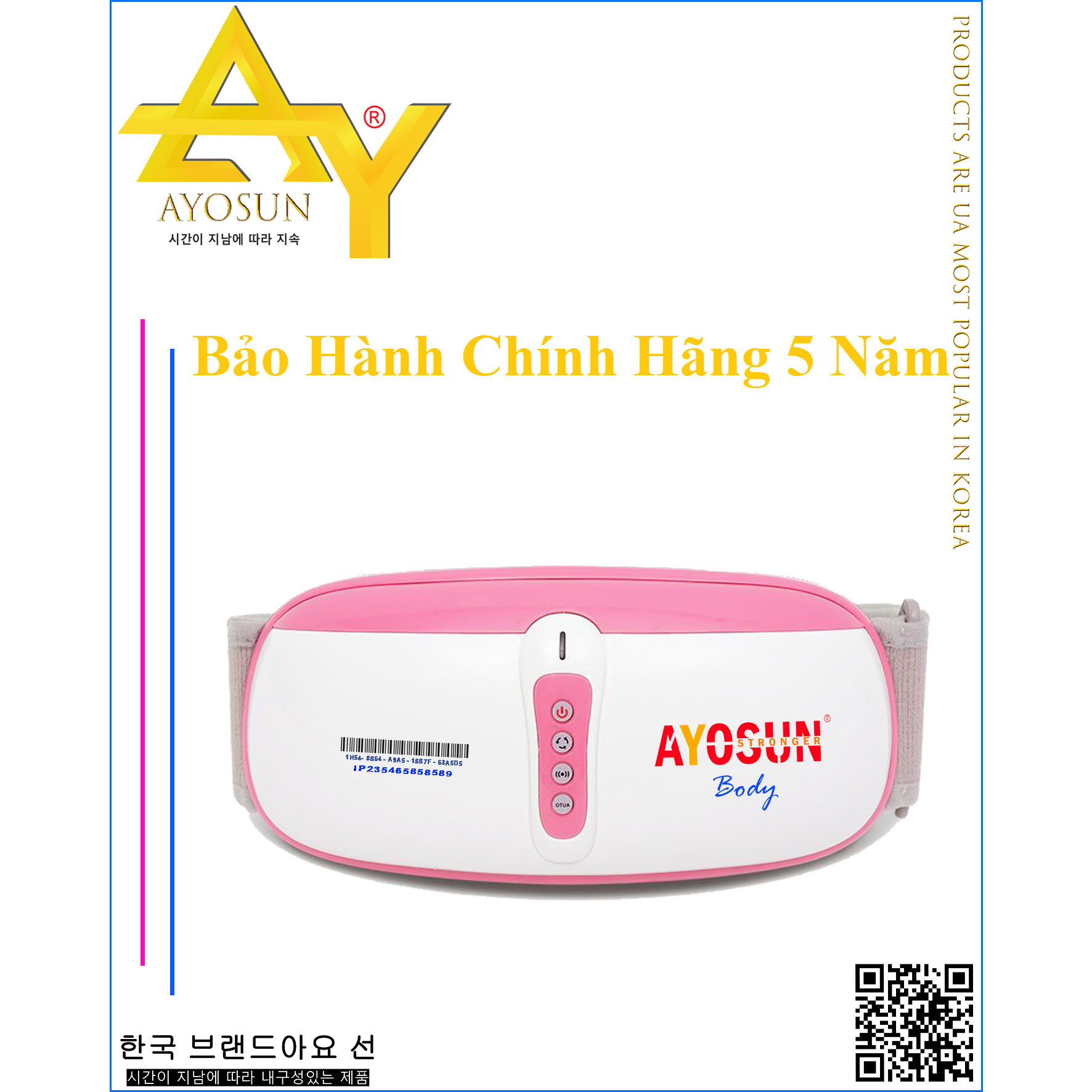 Chính Hãng Ayosun - Đai massage bụng Ayosun Rung Quay Nhào Mạnh Mẽ