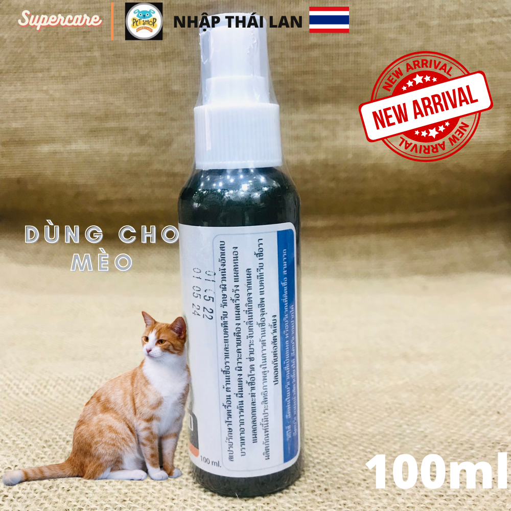 Xịt Ghẻ ,Nấm , Viêm Da Chó Mèo 100ml Hàng Nhập Thái Lan