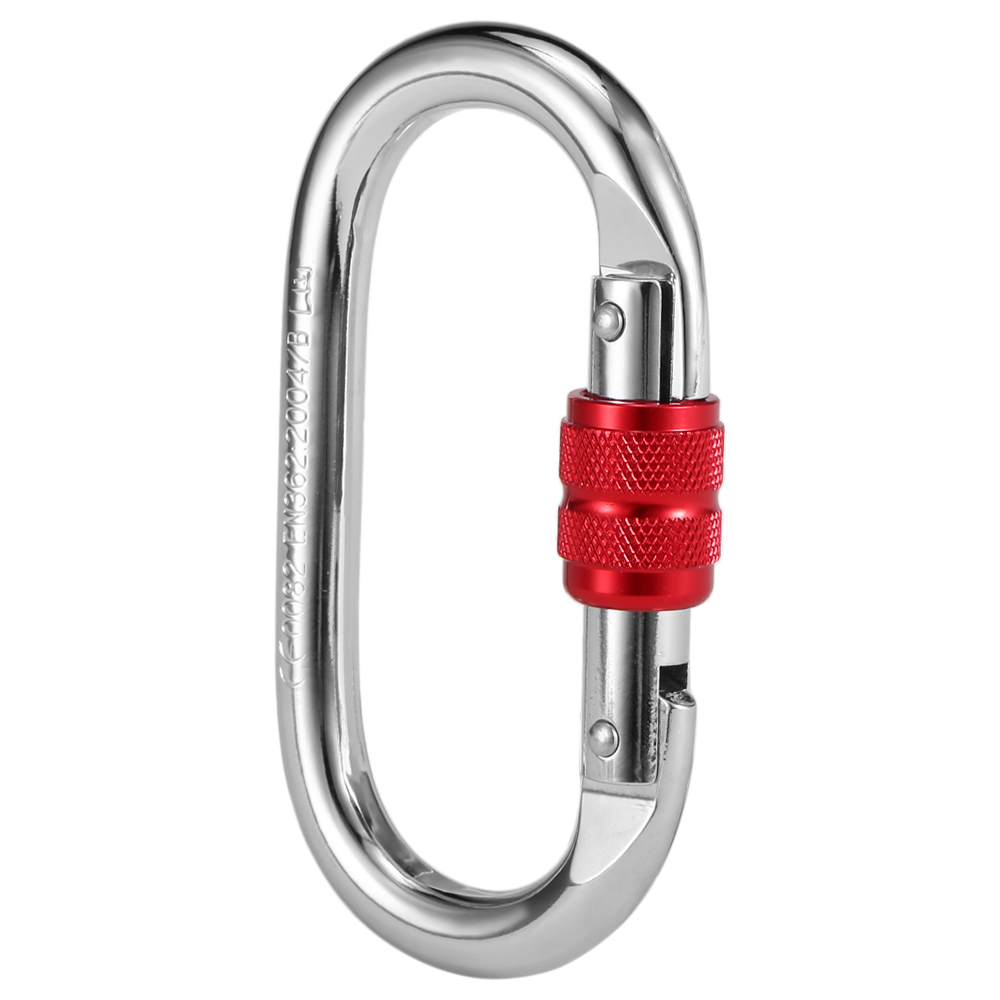 Móc Khóa Carabiner Cổng Khóa Vít Chịu Lực 25KN