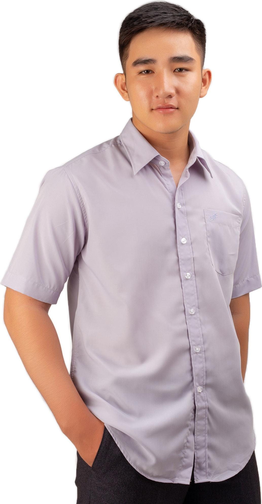 Áo sơ mi nam Amazing, sơ mi công sở, tay ngắn, nhiều màu 48112-02