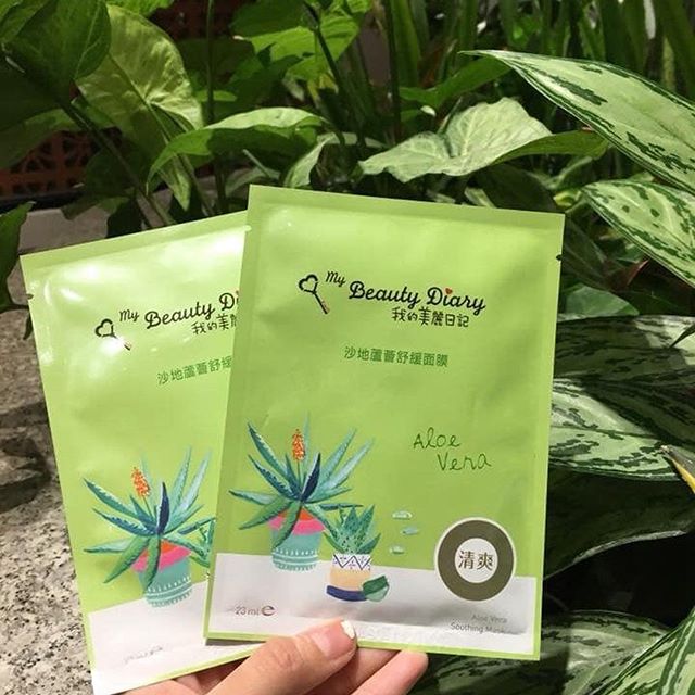 Bộ 5 Mặt Nạ Lô Hội Xoa Dịu Giảm Căng Thẳng My Beauty Diary Aloe Vera Soothing Mask