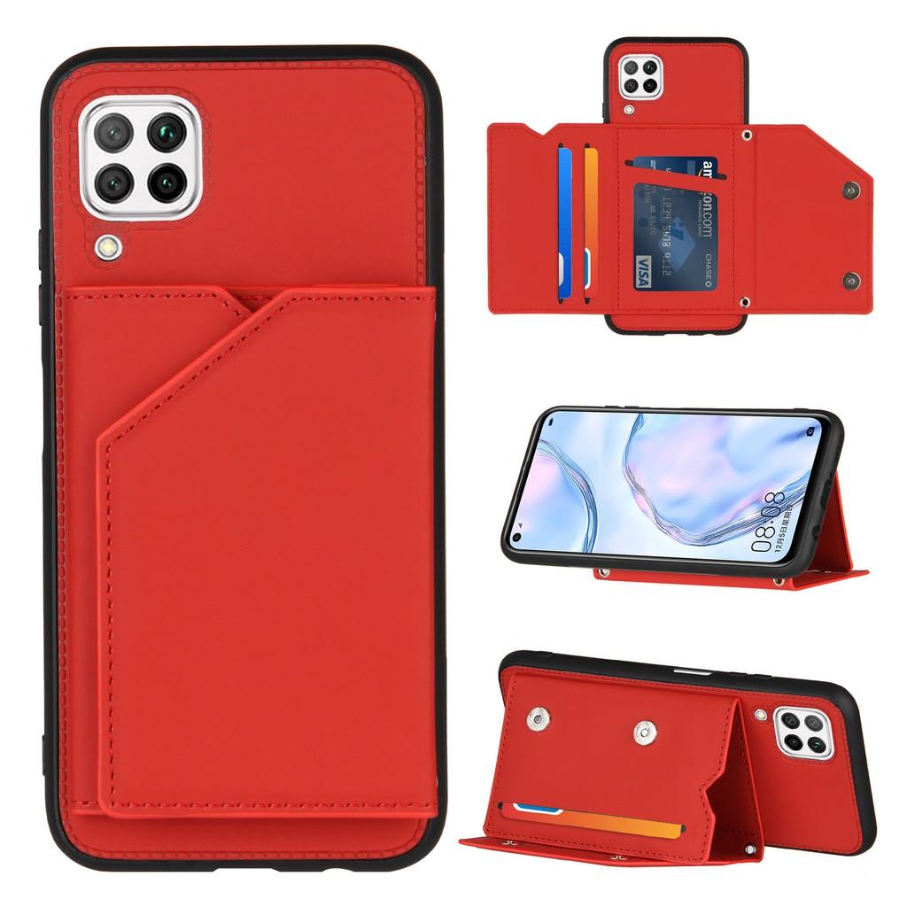 Ốp lưng điện thoại dạng ví da có ngăn đựng thẻ cho Huawei P40 P30 Lite P30 Pro Nova 7i 4e P Smart Z Y9 Prime 2019