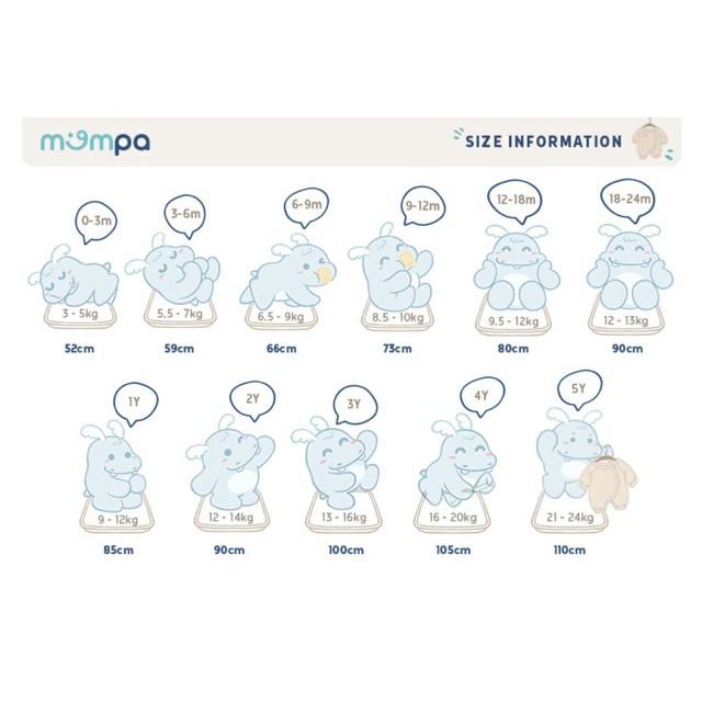 Bộ Sơ Sinh Cài Giữa Cho Bé 0-9M Mompa MP013