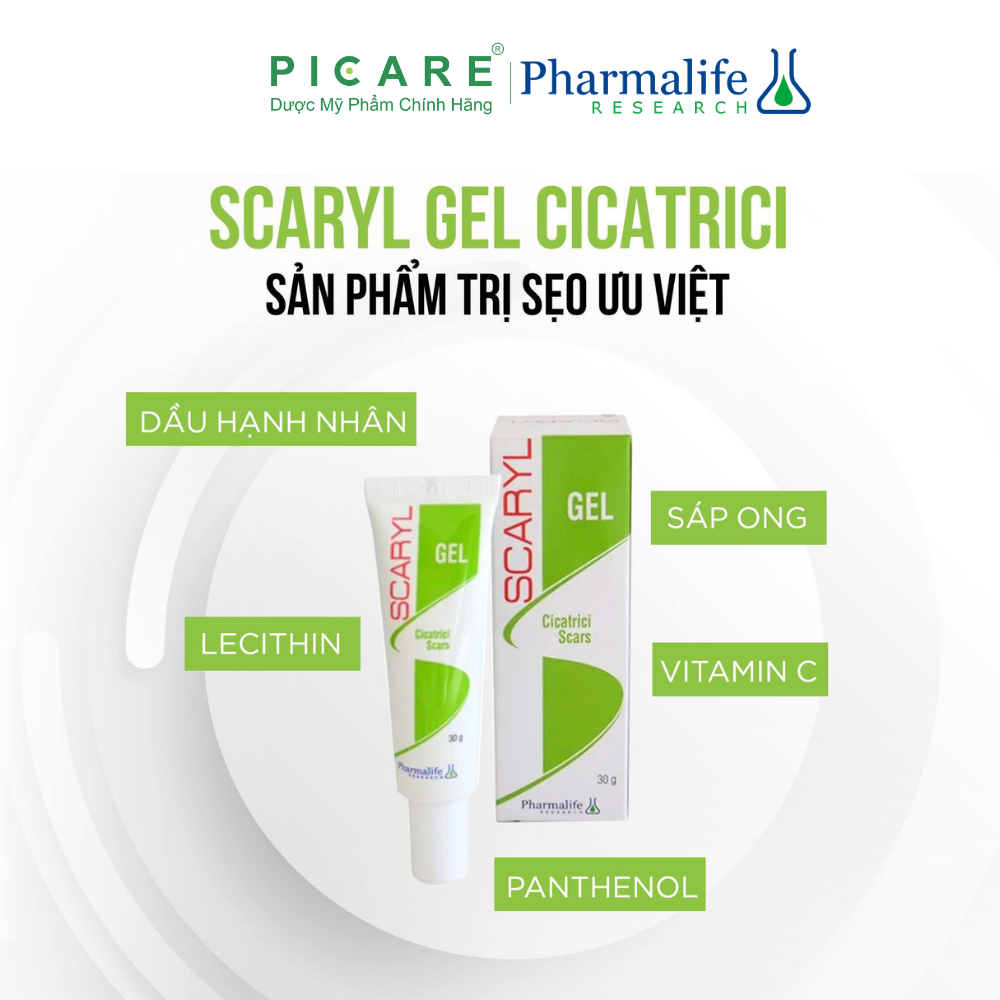 Gel Hỗ Trợ Mờ Sẹo Pharmalife Scaryl Cicatrici Gel 10g