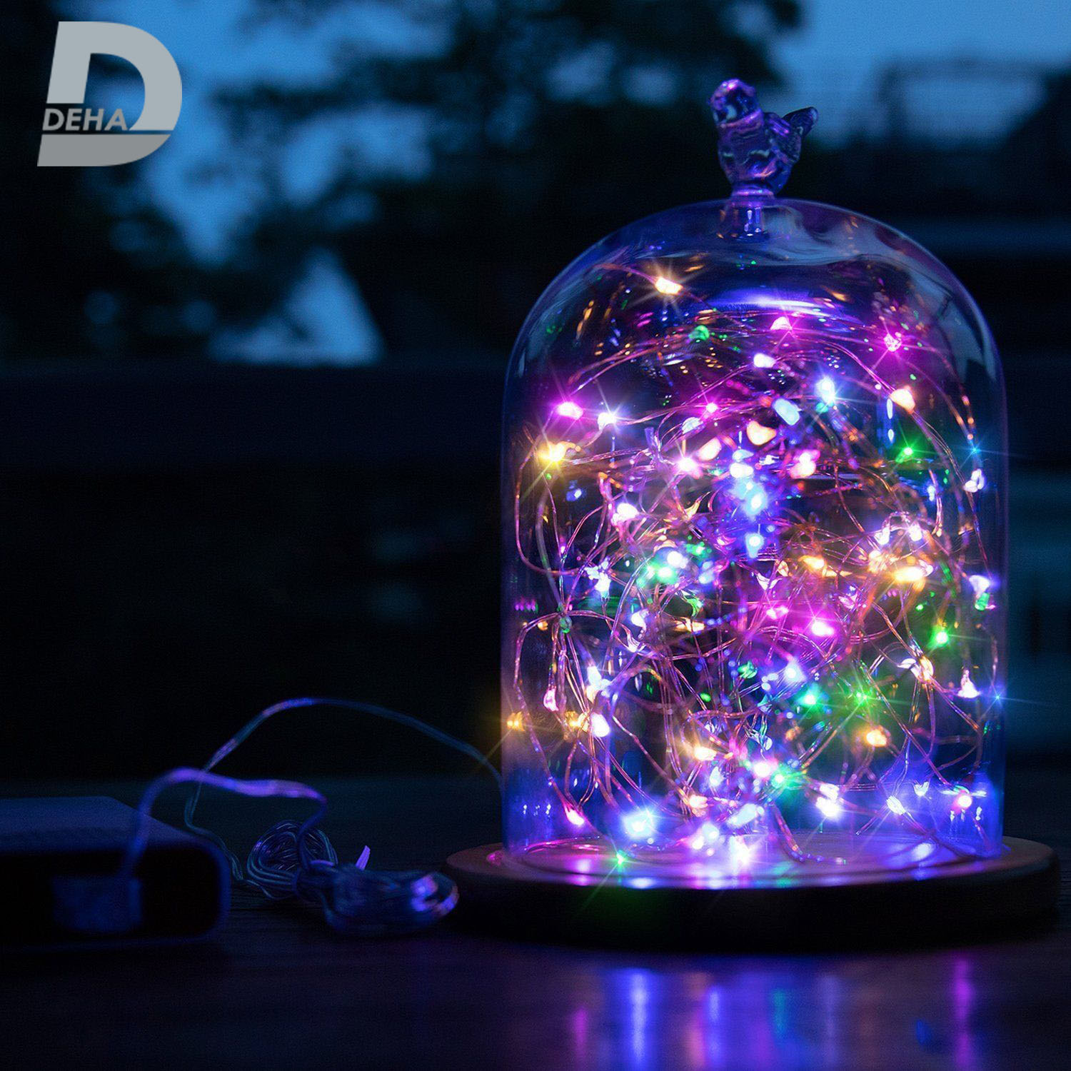 Dây đèn nháy led đom đóm trang trí dùng pin nhiều màu, bóng đèn nháy fairy light cao cấp décor phòng, nhà cửa, tết (Tùy chọn chiều dài dây)