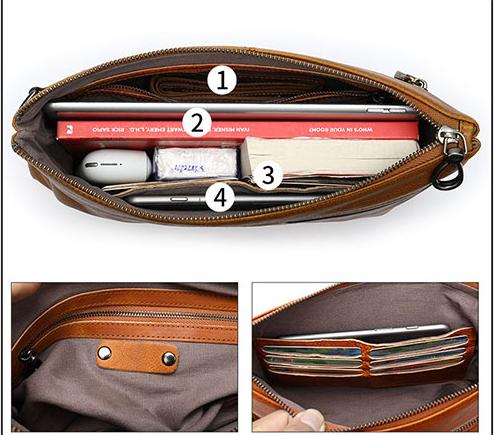 Clutch Cầm Tay Da Bò Cao Cấp - BHM31121