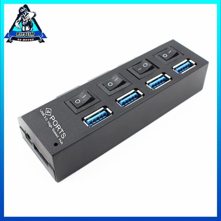 Trung tâm tốc độ cao USB 3.0 di động với bốn cổng riêng biệt nguồn điện