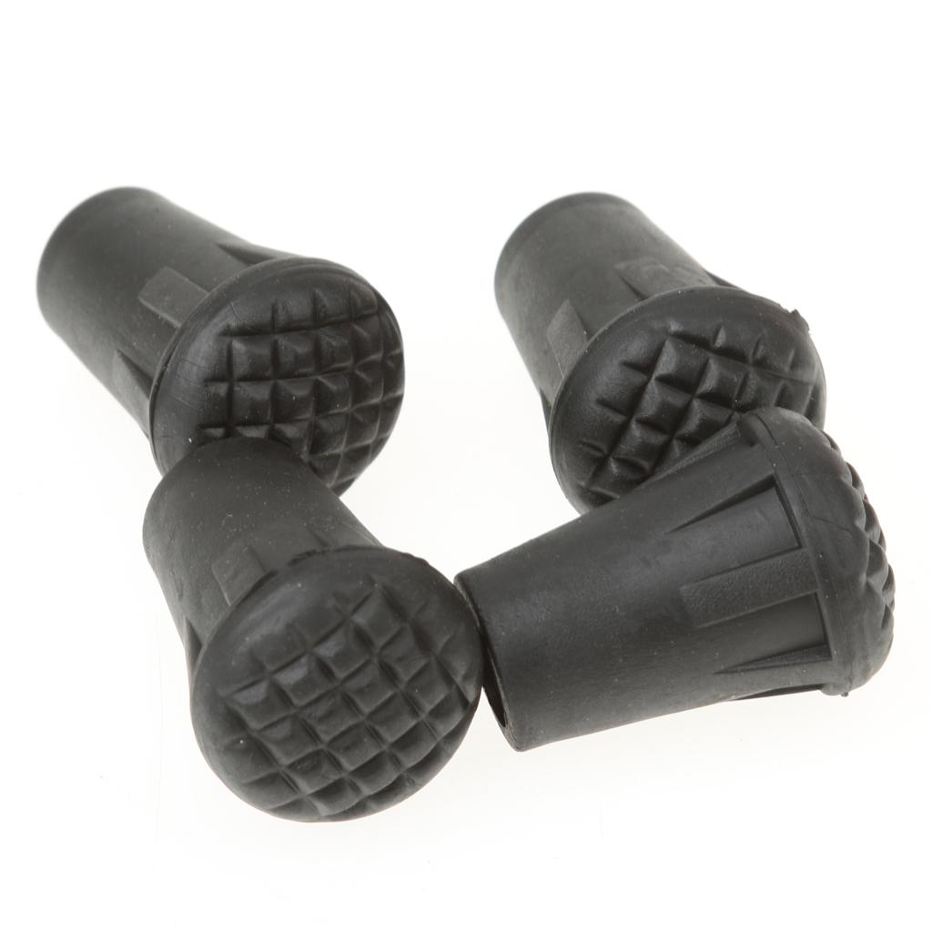 4pcs Replacement Rubber Tips End for Hiking Stick Walking Trekking Poles 3cm