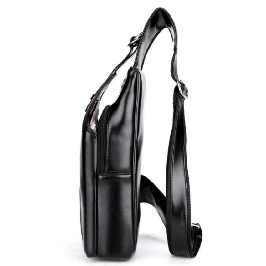 Bộ túi nam đeo chéo + ví dài thời trang + dây lưng 968 431 867 21 Tặng móc khóa da thật K 550