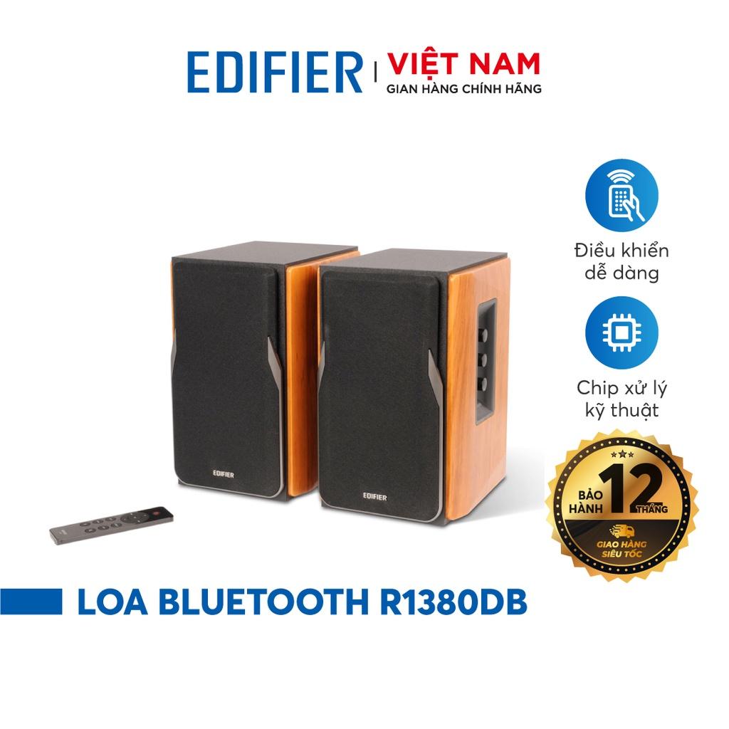 Bộ loa Bluetooth 5.1 EDIFIER R1380DB Công suất 42W - Vỏ gỗ chống dội âm, Chip âm thanh aptx Kèm điều khiển- Hàng chính hãng