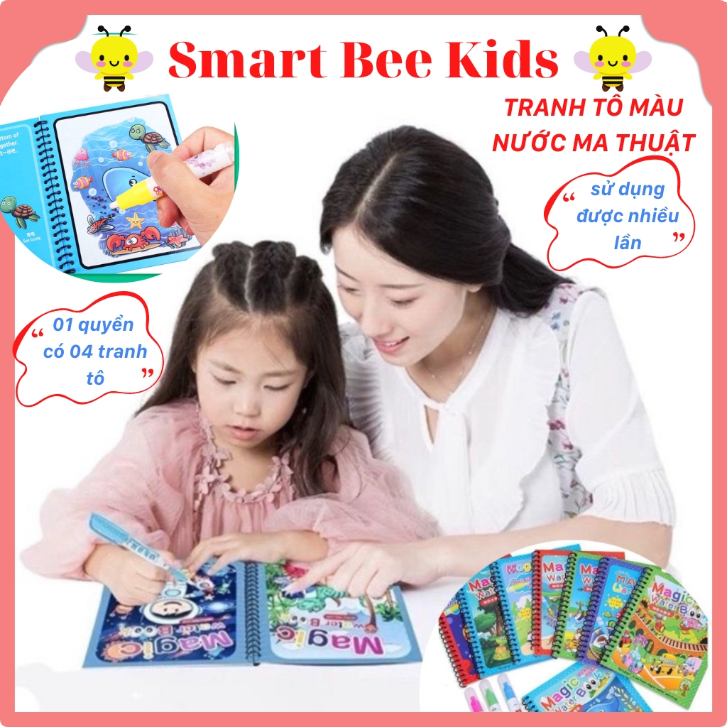 Tranh Tô Màu Nước Ma Thuật Tranh Tô Màu Với Hơn 12 Mẫu Chọn Lọc Siêu Đẹp Cho Bé