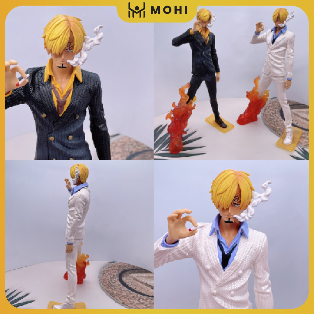 - Mô hình Figure Vinsmoke Sanji hắc cước đứng hút thuốc, mô hình figure One Piece bản đế đẹp có BOX