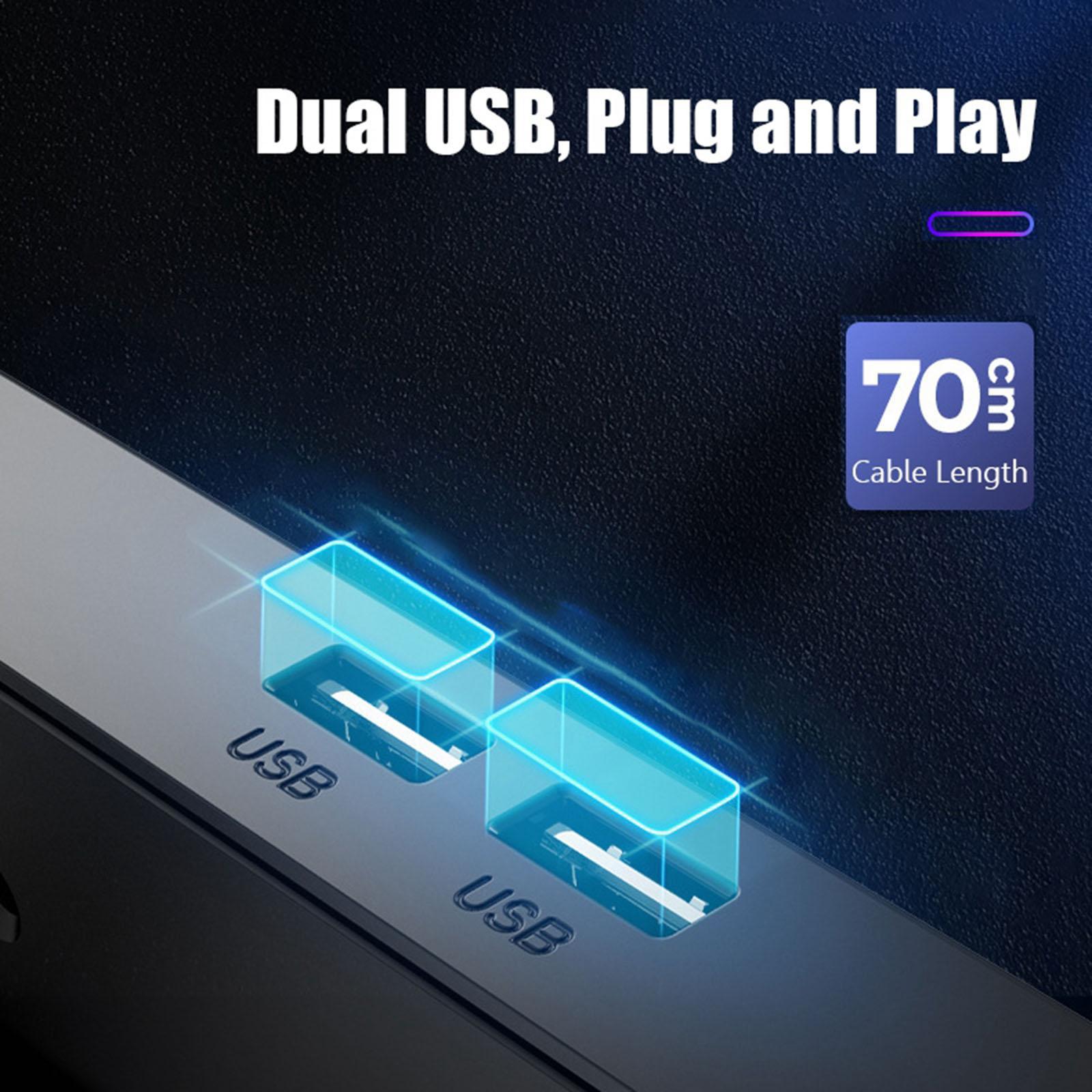 Gaming RGB Laptop Cooler Stand Cooling Pad for 12 to 18" Notebook