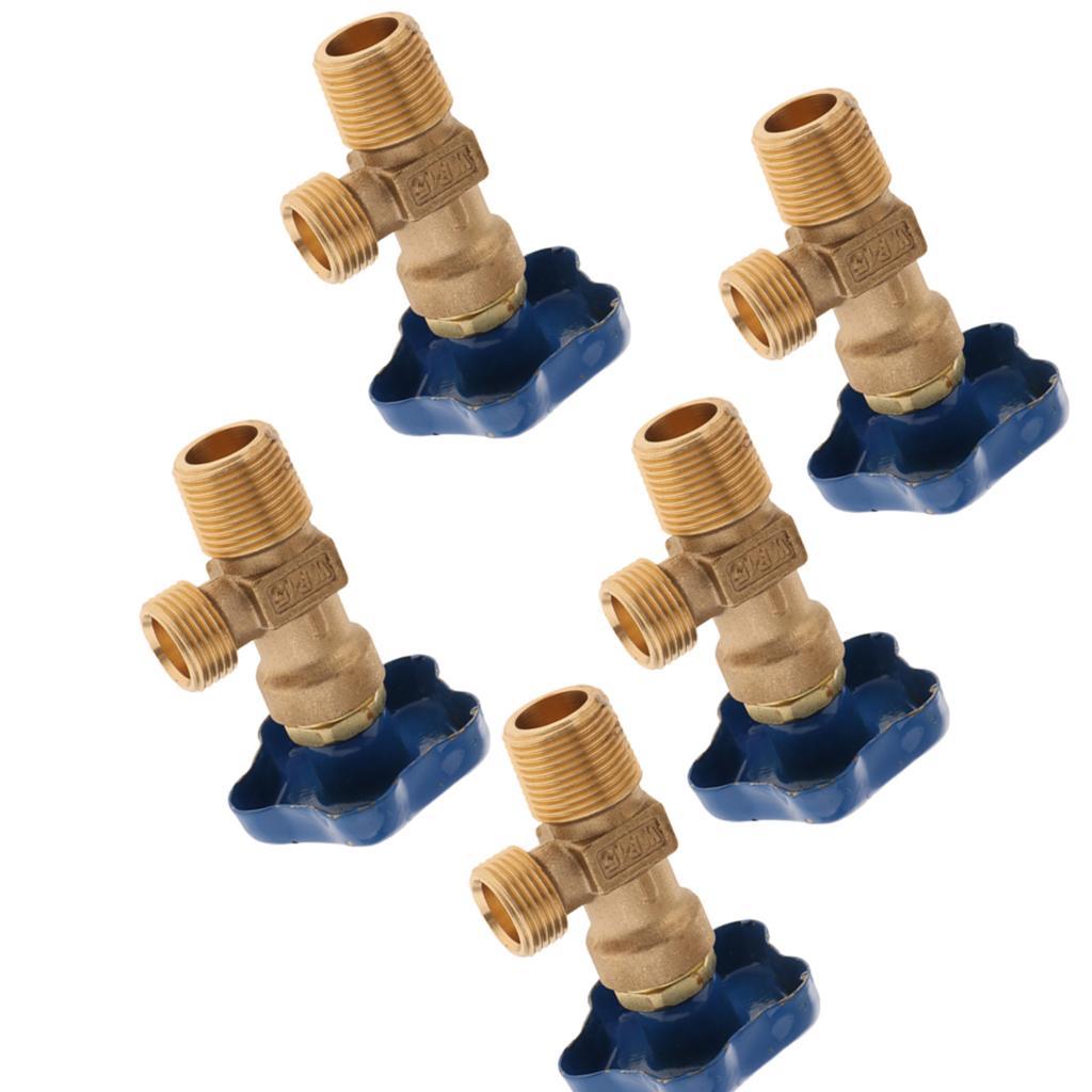 5 Pcs WP-15 Small Argon Cylinder Valve Insert Gas Bottle Regulator For Argon