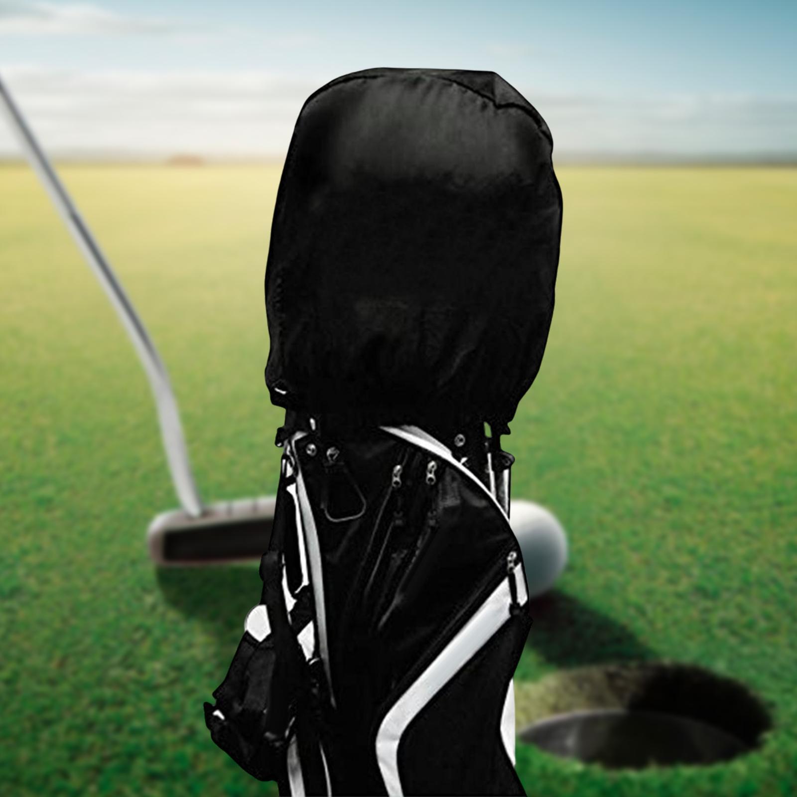 Lightweight Golf Bag Rain Cover Accessories Rain capes black Storage Bag