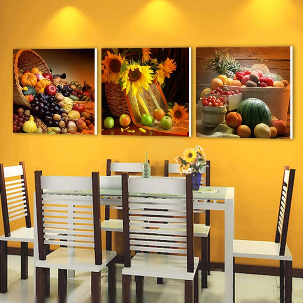 Tranh treo tường cầu thang, nhà bếp, phòng khách, phòng ngủ, tranh bộ 3 tấm