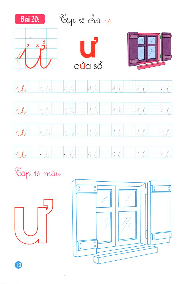 Tập Tô Mẫu Giáo - Chữ Cái - Quyển 3 (Dành Cho 4-5 Tuổi)