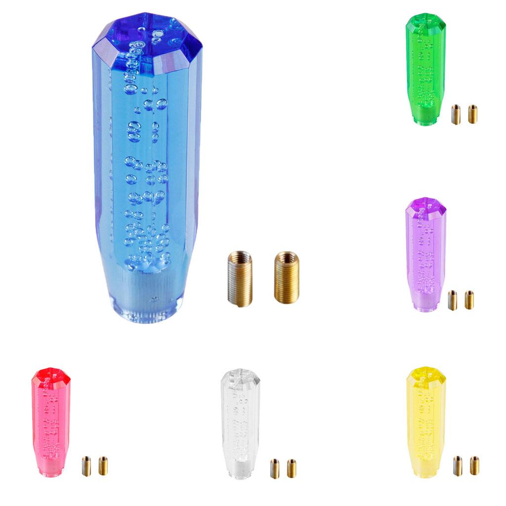 Octagon Air Bubble Gear Shift Knob Transparent Shift Knob Manual Fitment