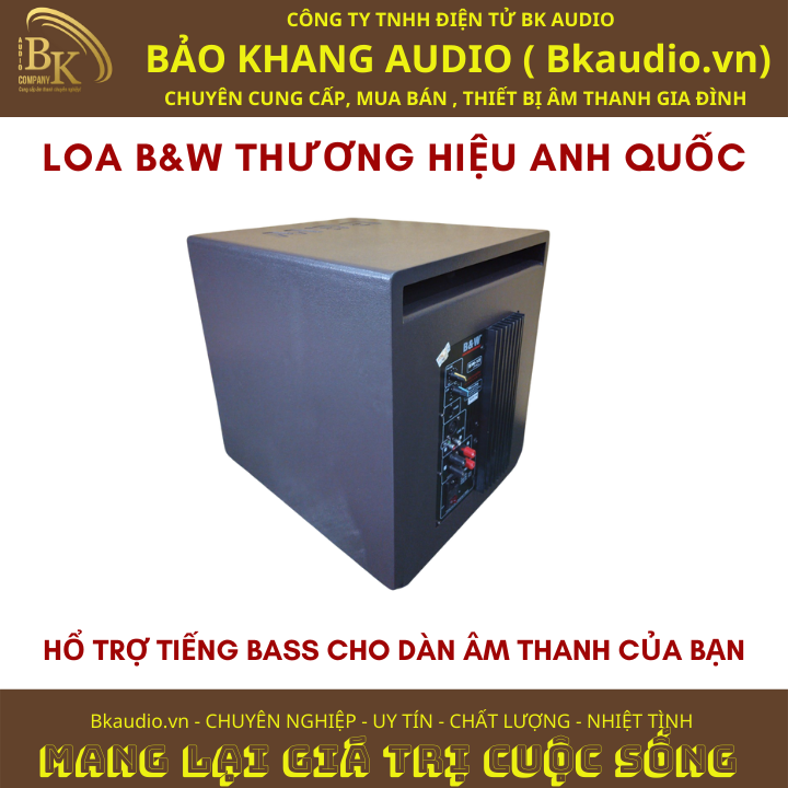 Loa sub ( loa trầm ) SW12PLUS. Loa thương hiệu B&amp;W ( Anh quốc ). Msp : SPL&amp;A-03