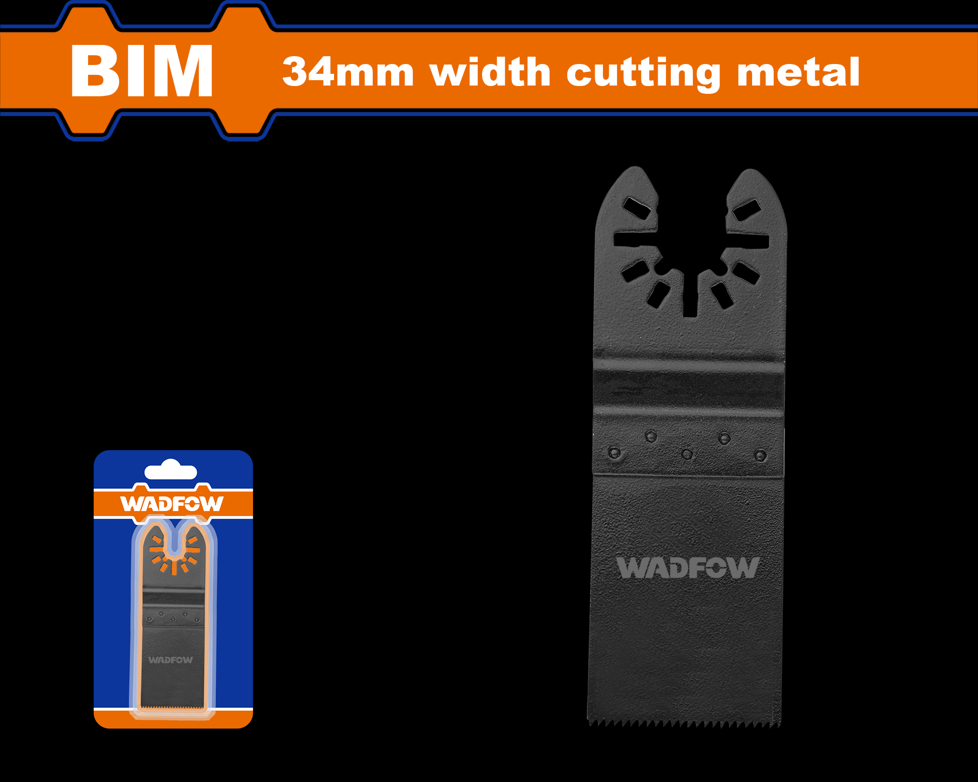 LƯỠI CẮT GỌC ĐA NĂNG BIM 34 (KIM LOẠI) WMA2K34 WADFOW - HÀNG CHÍNH HÃNG