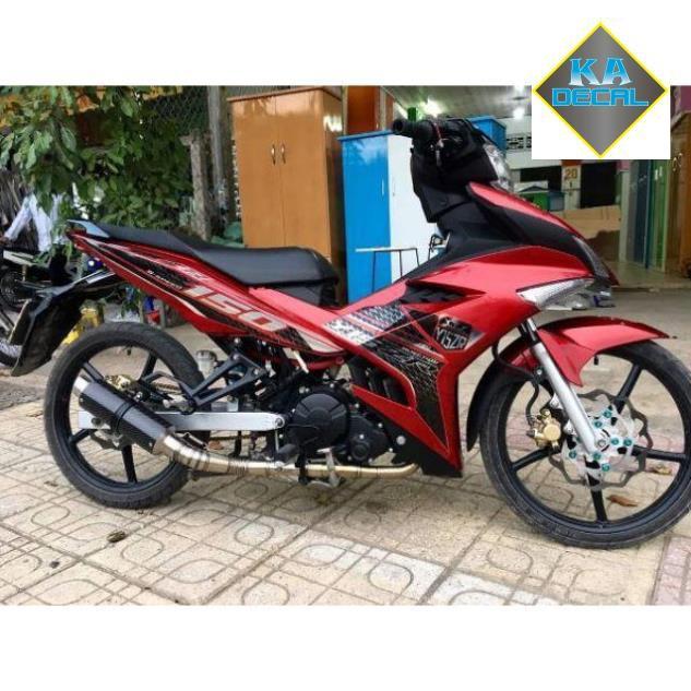Tem rời ex 150 Yzr 15 chất liệu decal Crom cao cấp