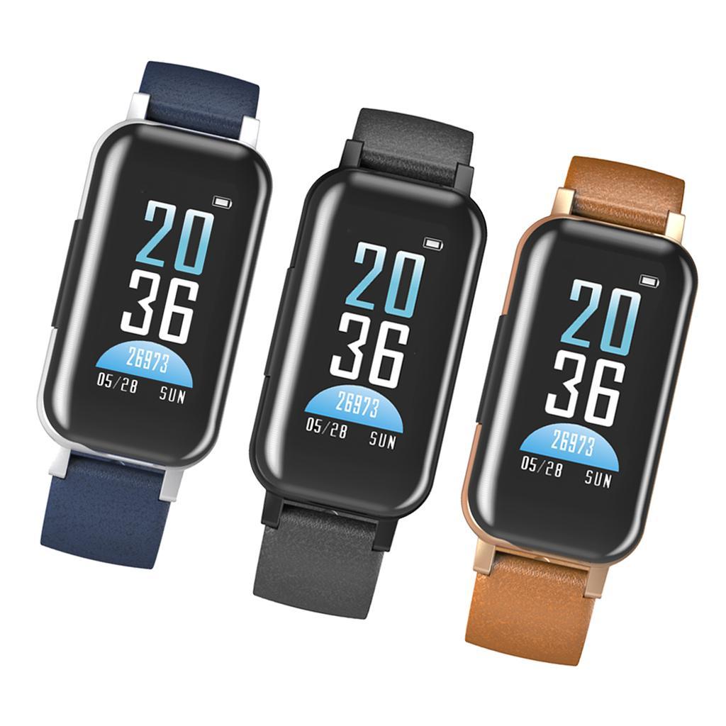 2 in 1 Wireless Binaural Bluetooth Headphone Smart Fitness Bracelet Monitor