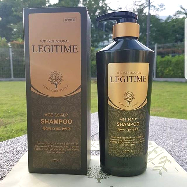 Dâu gội thảo dược ngăn rụng tóc hói đầu Legitime Age Scalp Shampoo 520g