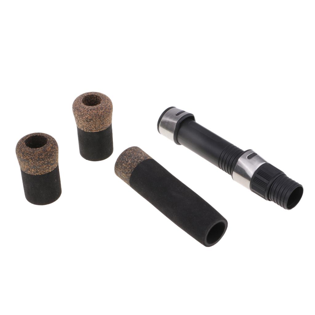 Rod Building Black EVA Casting Fishing Rod Handle Grip with Reel Seat