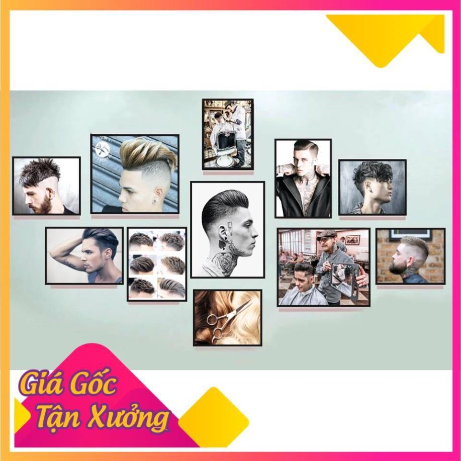 BỘ 11 TRANH DECAL TẤM CỨNG DÁN TRANG TRÍ SPA + NAIL + TÓC + PHUN XĂM