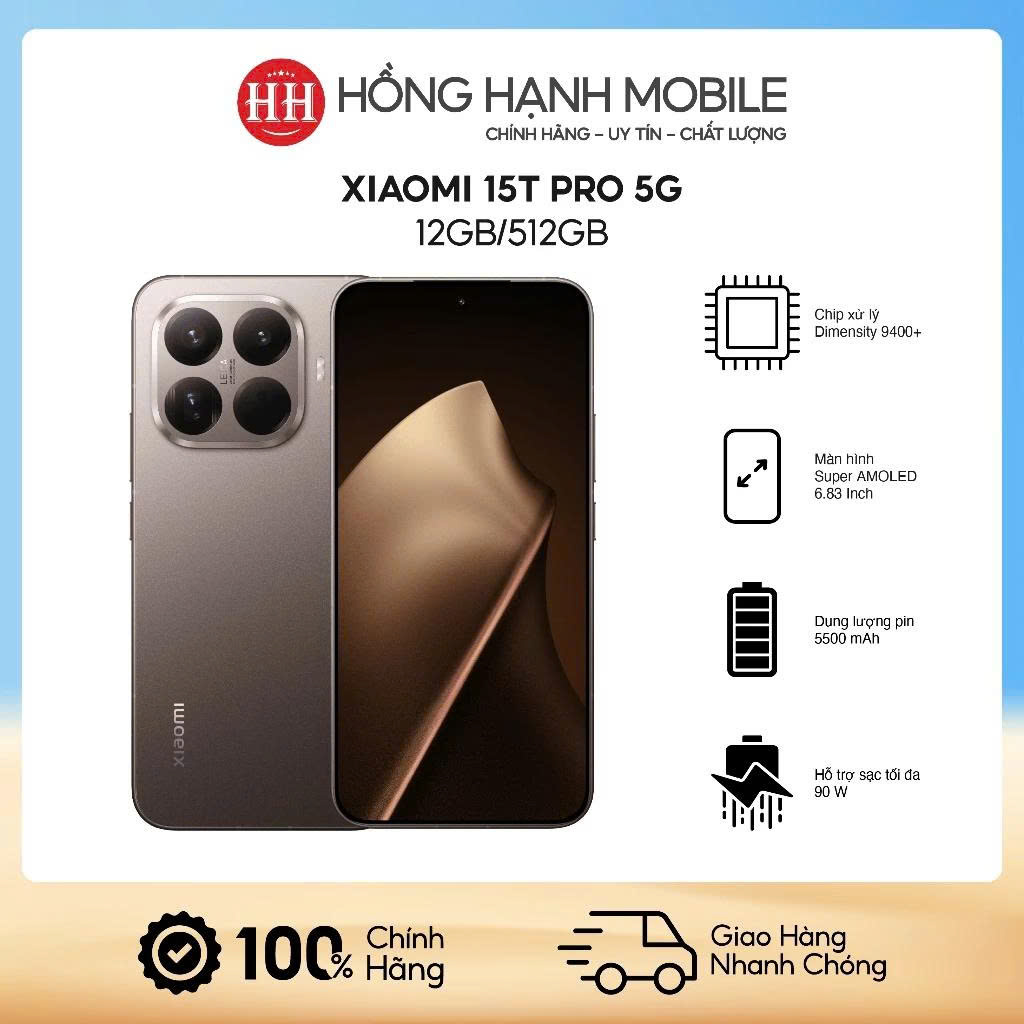 Điện Thoại Xiaomi 15T Pro 5G 12GB/512GB - Hàng Chính Hãng