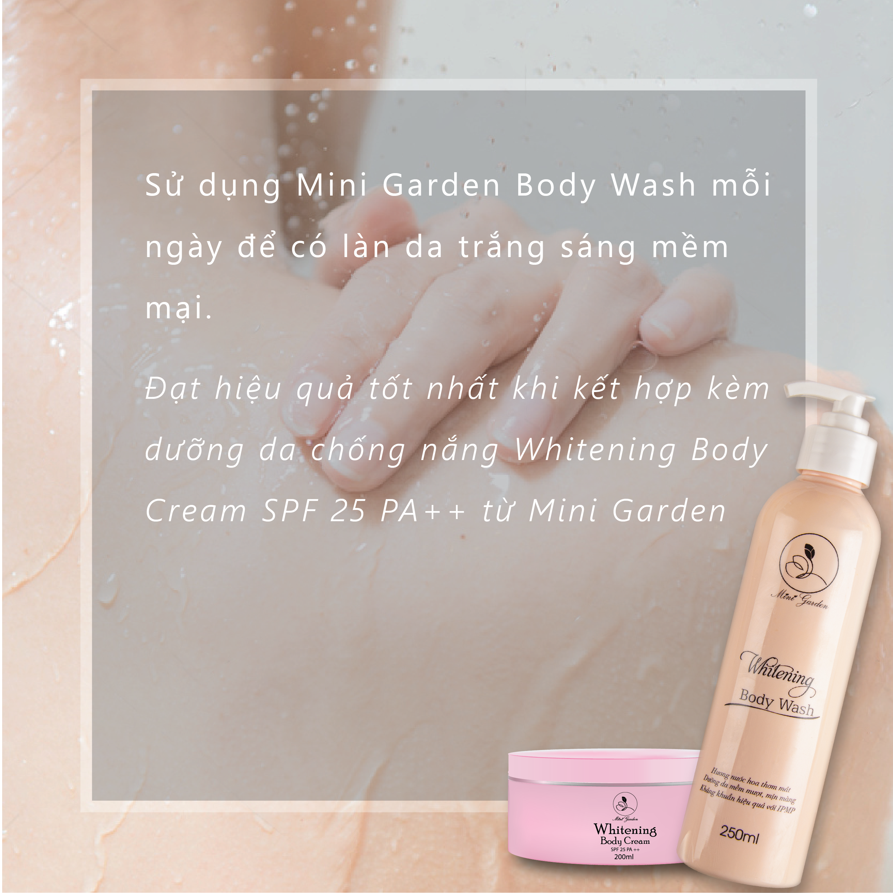 Sữa Tắm Men Bia Mini Garden Whitening Body Wash Dưỡng Trắng Da Hiệu Quả PV986