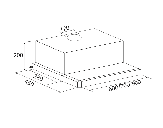 MÁY HÚT MÙI ÂM TỦ KAFF KF-TL600/ TL700/ TL800/ TL900 - Hàng Chính Hãng