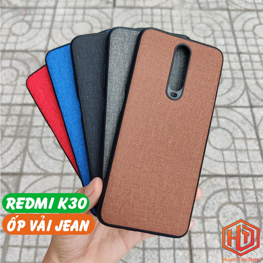 Ốp lưng Xiaomi Redmi K30 , K30 5G vân vải Jean chống bám vân tay cực tốt