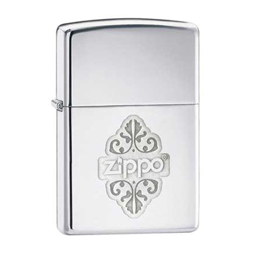 Bật Lửa Zippo 24803 Floral High Polish Chrome