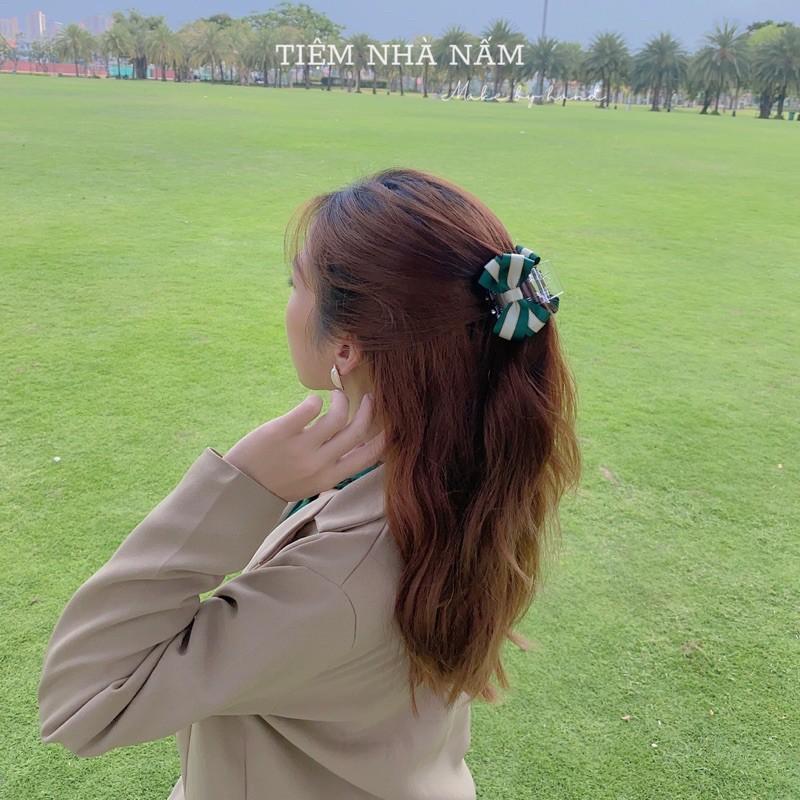 KẸP TÓC CÀNG CUA ĐÍNH NƠ SANG TRỌNG -