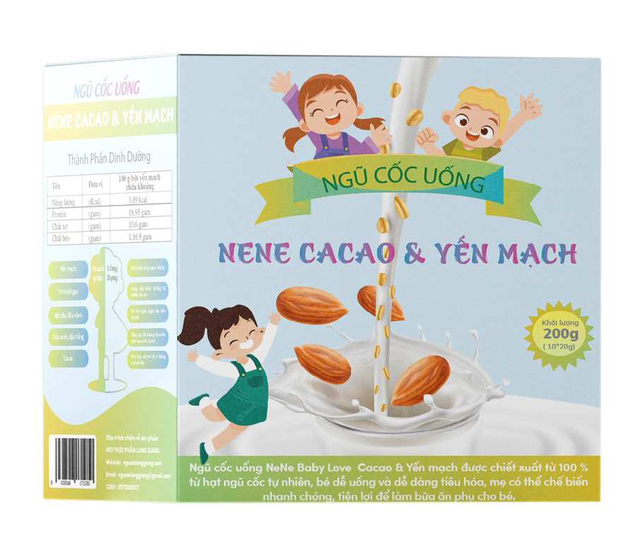 Ngũ Cốc Long Giang -Ngũ Cốc Uống Cacao Yến Mạch