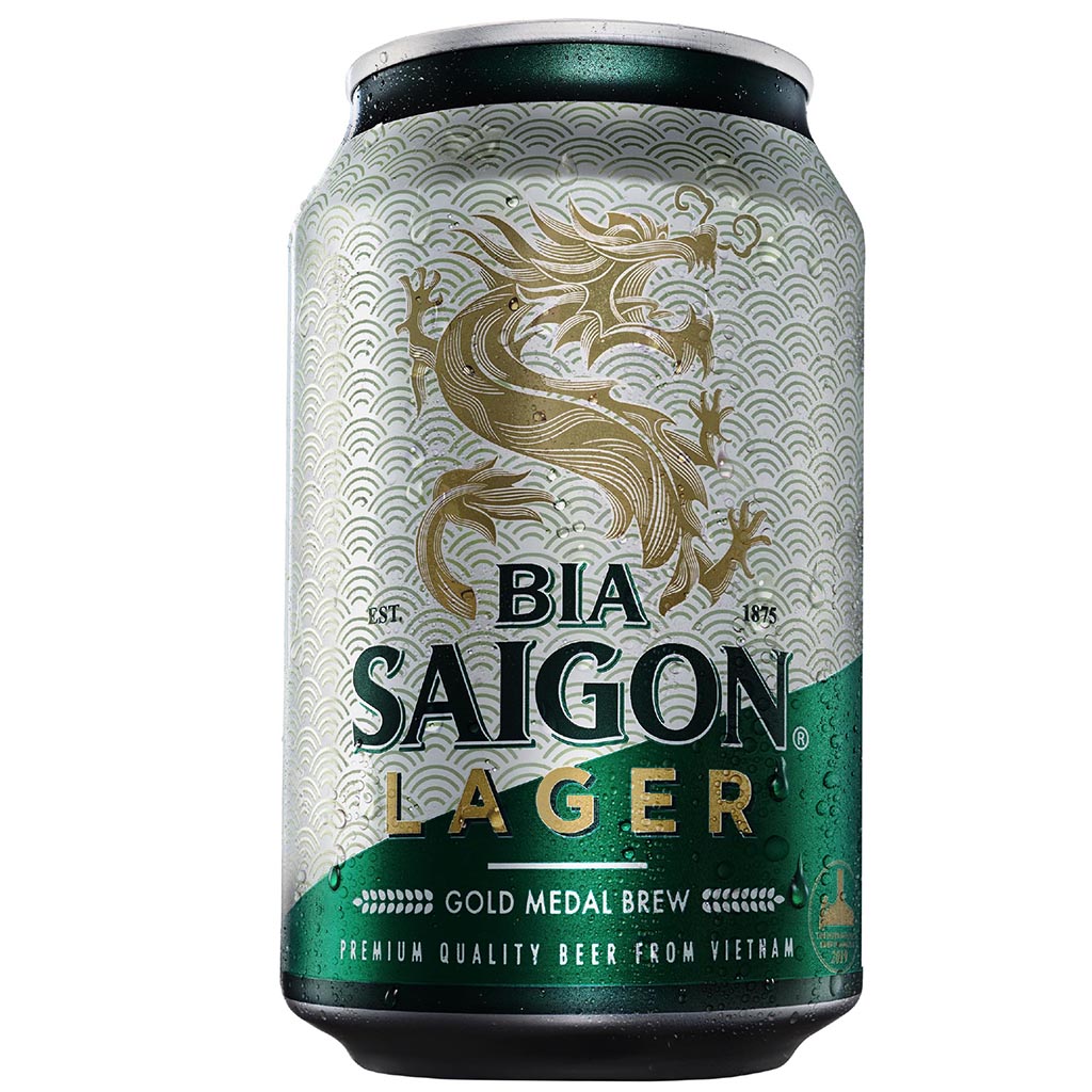 Thùng 24 Lon Bia Sài Gòn Lager 330ml