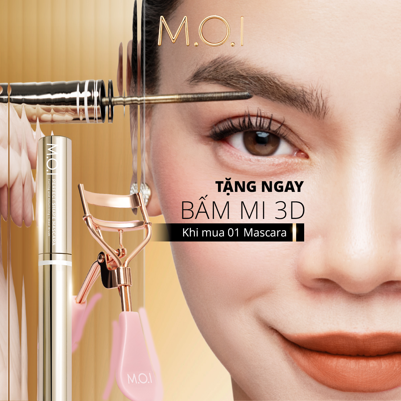 Mascara dài và cong mi lâu trôi - MOI Perfect Shape Mascara 4ml
