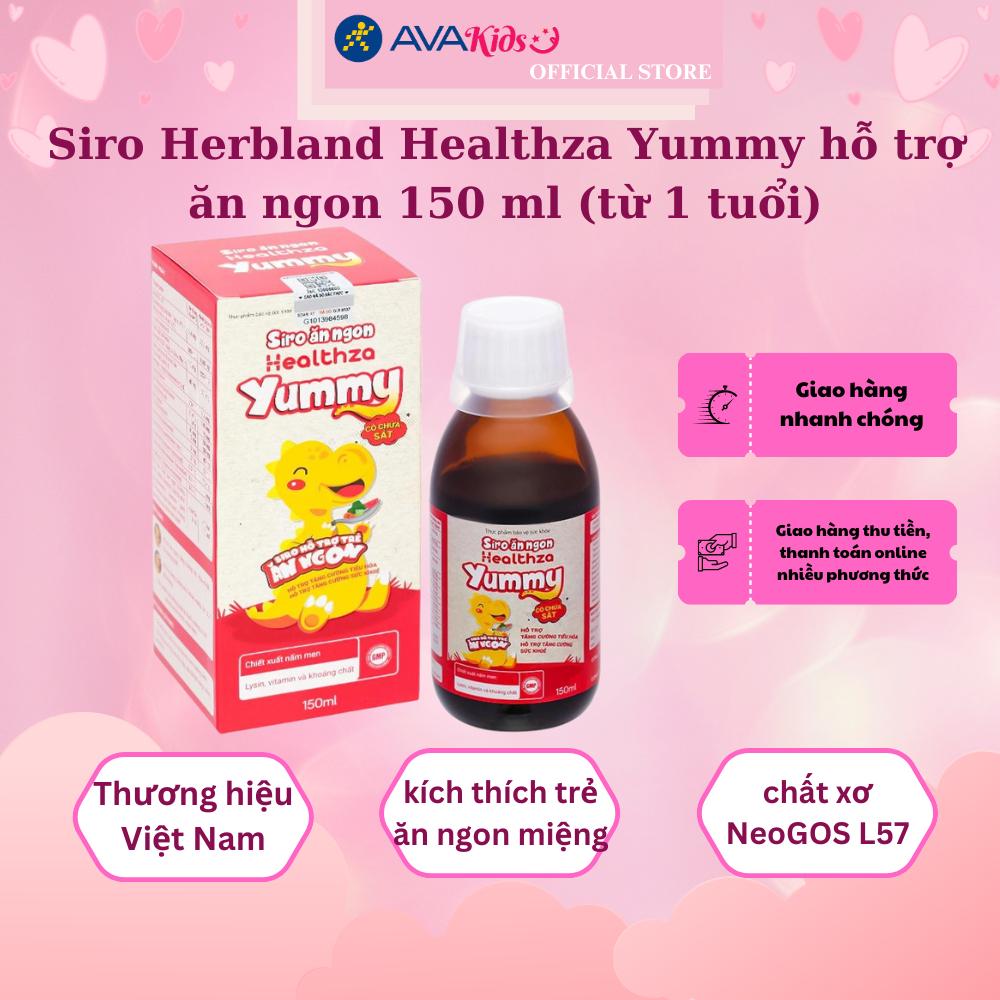 Siro Herbland Healthza Yummy hỗ trợ ăn ngon 150 ml (từ 1 tuổi)