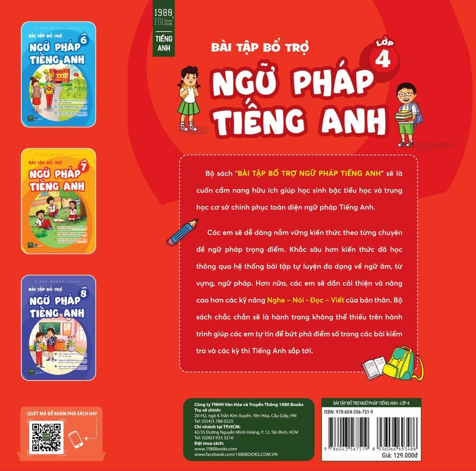 Bài Tập Bổ Trợ Ngữ Pháp Tiếng Anh - Lớp 4